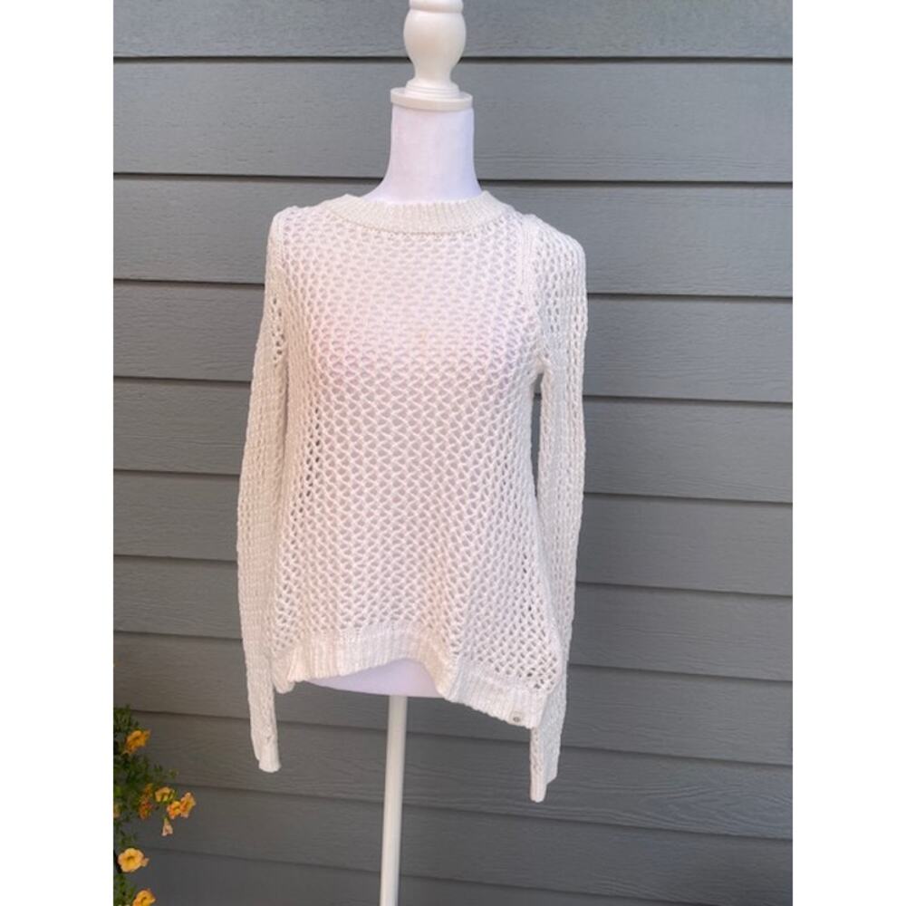 Rip Curl Women‎ Size X-Small Knit Sweater Wrap Back Long Sleeve White0
